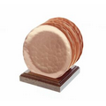 York Set of 4 Round Copper Coasters w/ Caddy